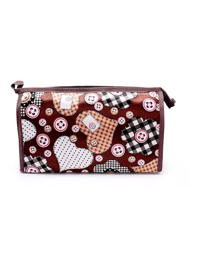 NIBEMINENT Portable Waterproof Travel Toiletry Makeup Cosmetic Clutch Bag With Zipper Multicolour - Image 2