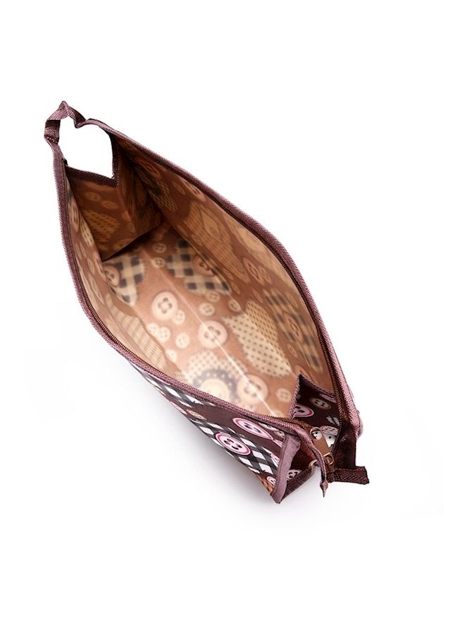 NIBEMINENT Portable Waterproof Travel Toiletry Makeup Cosmetic Clutch Bag With Zipper Multicolour - Image 3