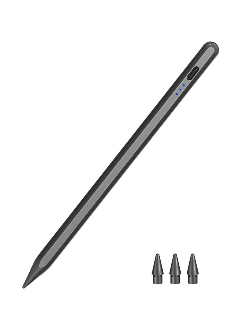 JAJEEK Pen for iPad 2018-2023, Quick Charging Pencil 2nd Generation with Tilt & Palm Rejection, Pen for iPad Compatible with iPad Air 3/4/5, iPad Mini 5/6, iPad 6-10 Gen, iPad Pro 11/12.9 (Black) - Image 1