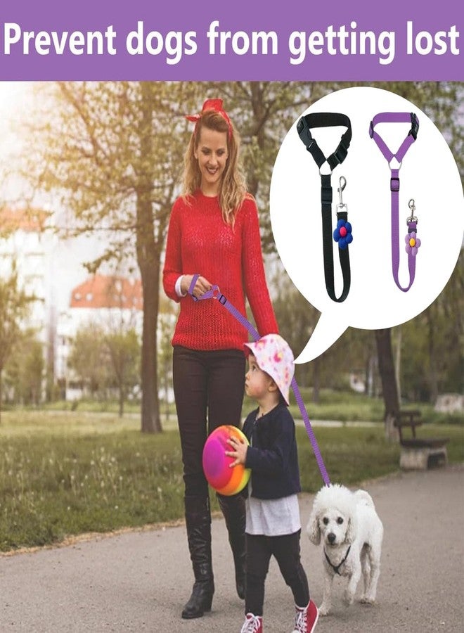 KalamkariX 2 PCS Dog Seat Belt, Adjustable Car Safety Leash for Pets, Convertible Vehicle Restraint with Secure Lock, Dual Use Harness for Medium to Large Dogs, Travel Accessories (Black & Purple) - Image 5