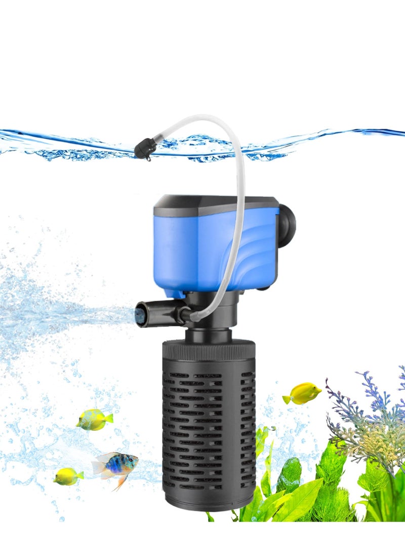 Angmei Aquarium Filter, Internal Fish Tank Filter 6w Fish Tanks, 400GPH Turtle Tank Filter, Whisper Aquarium Pump & Filter, Suitable for Freshwater and Saltwater - Image 1
