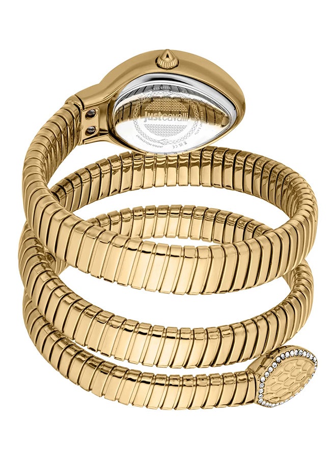 Just Cavalli جست كافالي ليدي سنيك كاريزا JC1L372M0035 - ساعة كوارتز أنثوية من الفولاذ المقاوم للصدأ ذات عقربين - Image 3