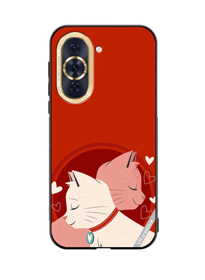 VR CREATIVE Protective Case Cover For Huawei Nova 10 Love Cats Design Multicolour - Image 1