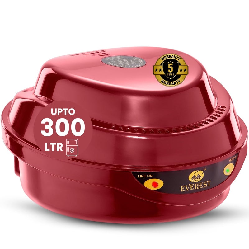 Everest ABS EPS 50 Voltage Stabilizer for Single Door Refrigerator Upto 310 litres | Convenient LED Indicator (Cherry Red Colour) (Working Range : 130 V - 290 V) (Capacity : 2 A) (5 Years Warranty) - Image 2