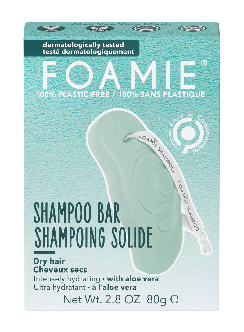 FOAMIE Aloe Vera Shampoo Bar for Dry Hair - Image 1
