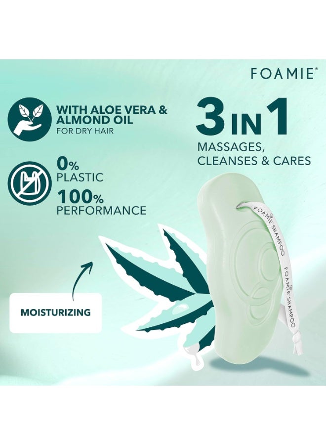 FOAMIE Aloe Vera Shampoo Bar for Dry Hair - Image 2
