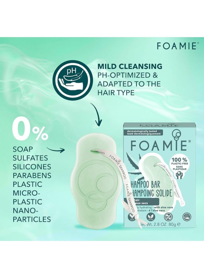 FOAMIE Aloe Vera Shampoo Bar for Dry Hair - Image 3