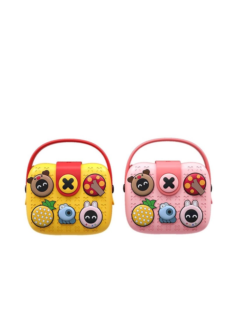 GULFLINK Kids Bags Children Shoulder Bags Girls Purse for Toys Cameras Children's Birthday Gift Yellow - Image 1