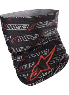 Alpinestars Alpinestars MM93 NECK TUBE 4759919 Motorcycle Neck Tube, Black/White/Red (Size: One Size) 