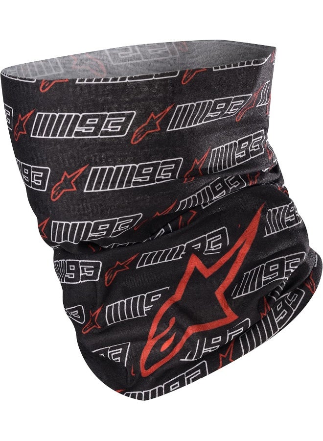 Alpinestars MM93 NECK TUBE 4759919 Motorcycle Neck Tube, Black/White/Red (Size: One Size)