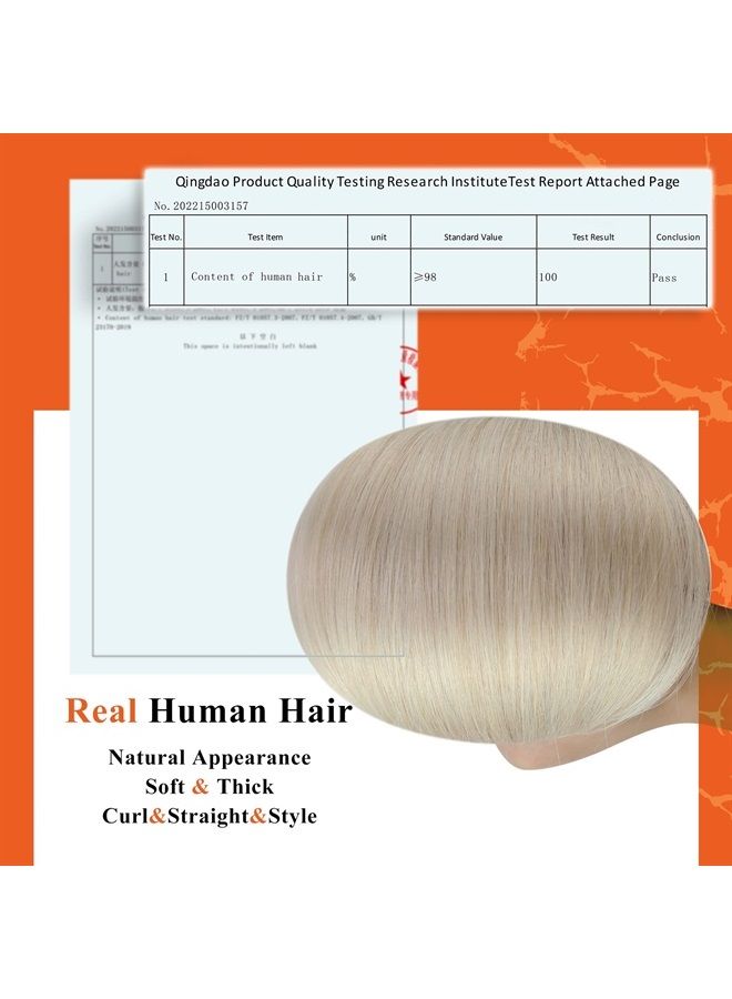 Full Shine Fusion Tip Extensions 18 Inch U Shape Keratin Tips Remy Brazilian Hair Color 60 Platinum Blonde Fusion Extensions U Tip Human Hair Extension 1g Per Strand 50 Gram - Image 4