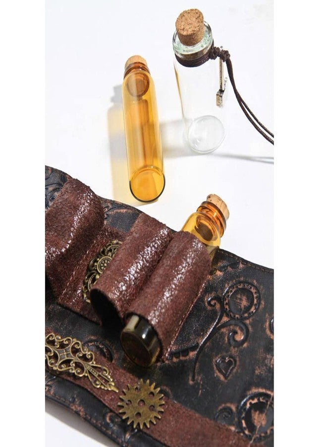 SUMGOGO Arm Bracer Cuff Armband Wrist Guard Armor Medieval Witch Wizard Magic Cork Potion Bottle Lolita Cosplay LARP Costume Accessory Decor (Coffee) - Image 5