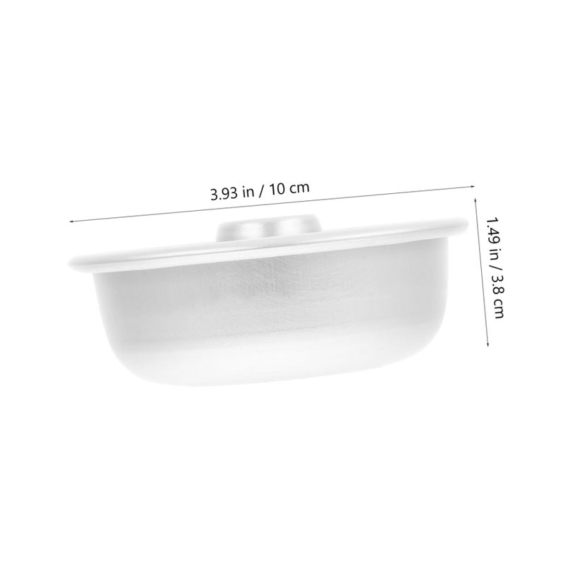 قالب دونات فضي من Yardwe، مقاس 9.4 × 9.4 سم، أداة خبز كيك غير لاصقة للمعجنات المنزلية في المطبخ - Image 3