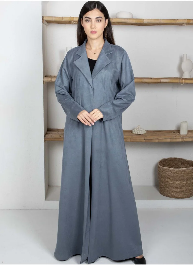 أم سكوير فاشن Lapel Collar Abaya