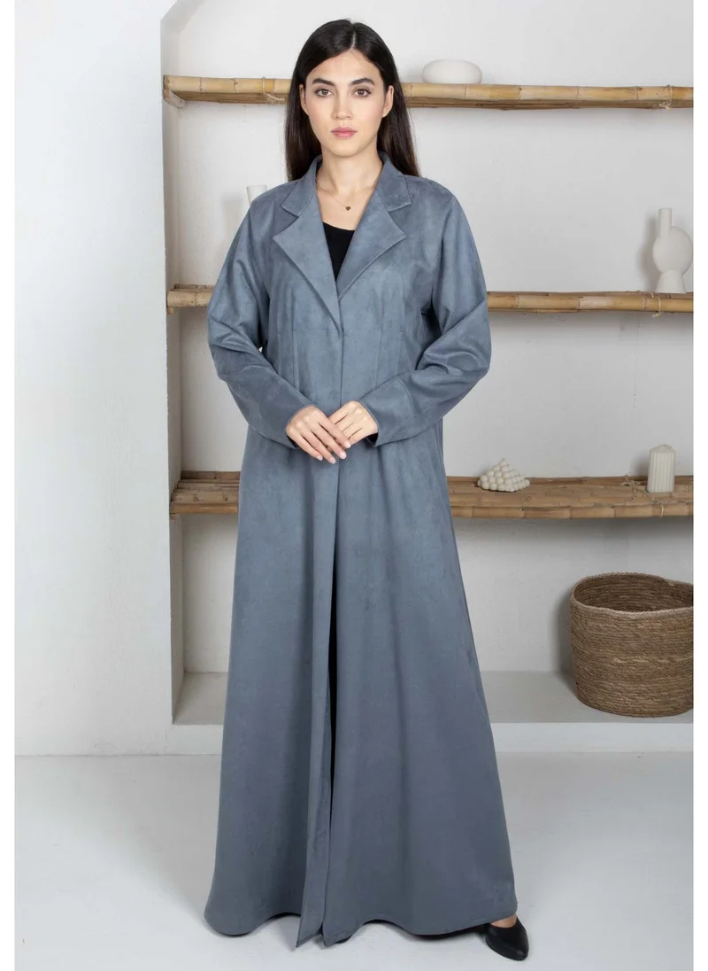 أم سكوير فاشن Lapel Collar Abaya