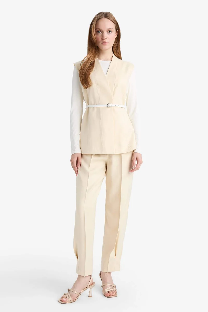 Defacto Regular Fit Satin Trousers