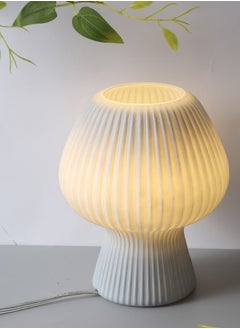 Sharpdo Tulip Table Lamp,3 Color Dimmable Modes  Glass Bedside Table Lamp, Night Lamps, Cute Small Nightstand Desk lamp for Home Decor, Study, Living, Bedroom, Gift，Bulb Included (D15cm*H19cm)  - Image 2