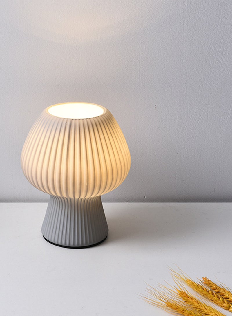 Sharpdo Tulip Table Lamp,3 Color Dimmable Modes  Glass Bedside Table Lamp, Night Lamps, Cute Small Nightstand Desk lamp for Home Decor, Study, Living, Bedroom, Gift，Bulb Included (D15cm*H19cm) - Image 5