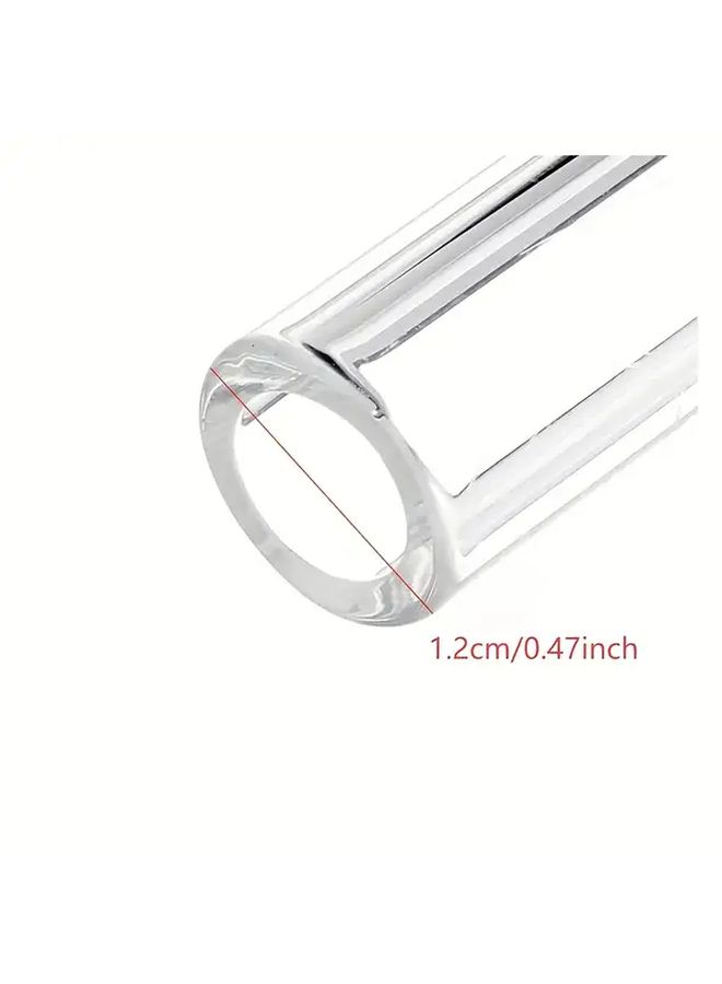 5 Colorful Borosilicate Glass Tubes 12mm Diameter 101 6mm For DIY Art Jewelry Making - Image 2