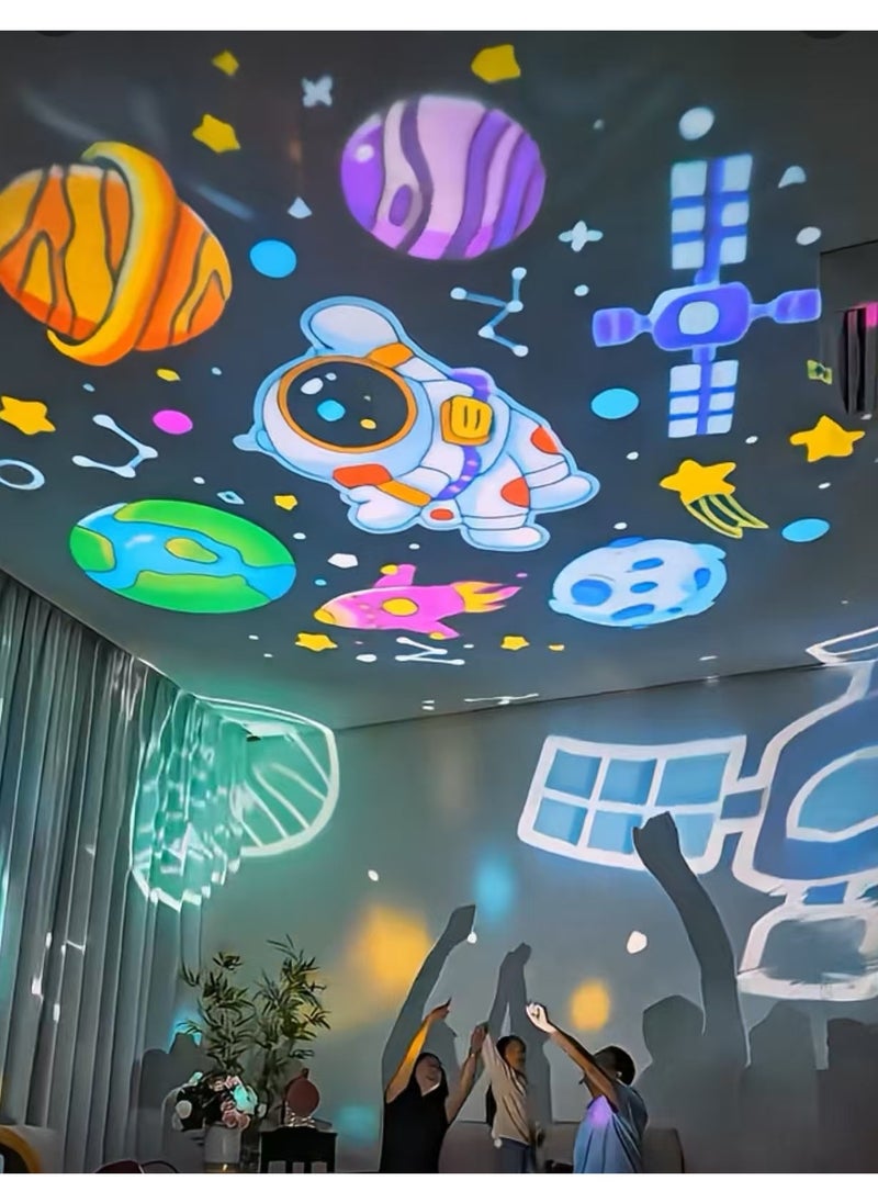 Onefire - Rotating Three in One Supernova Theme Story Projector Starry Night Toy Car USB Atmosphere Light - Image 1