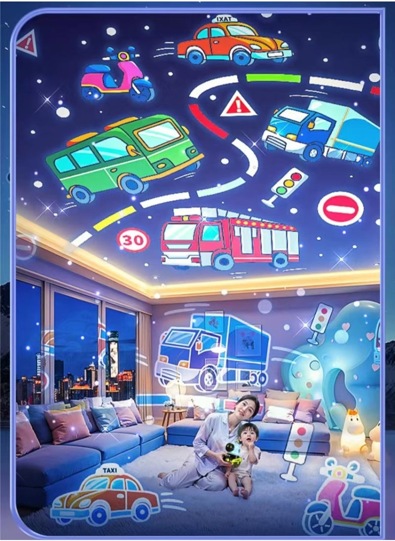 Onefire - Rotating Three in One Supernova Theme Story Projector Starry Night Toy Car USB Atmosphere Light - Image 1