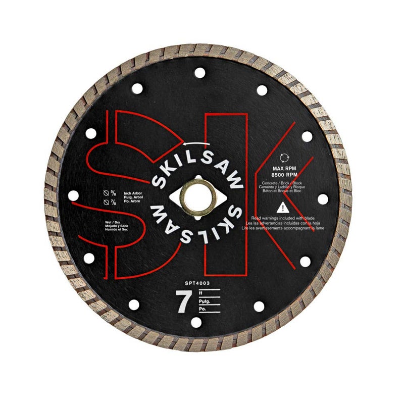 SKILSAW SKIL SPT4003 7" Turbo Diamond Saw Blade - Image 1