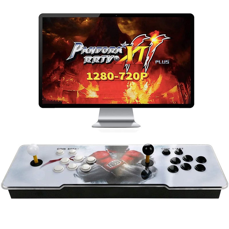 Likeem Best Brose Pandora Treasure 3D Arcade Console - 30000 Games, Search Function, 1280x720P, Favorite List, 4 Players Online, 2 Player Controls (Black) - Image 1