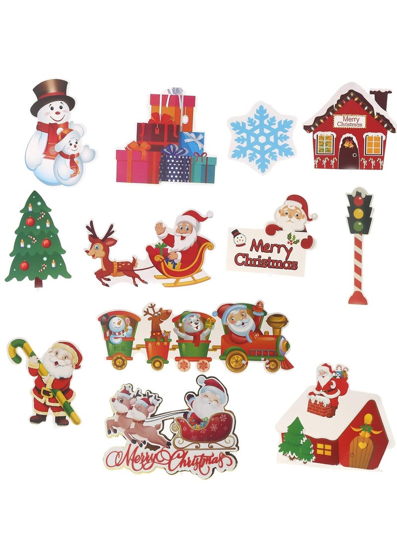 Today Idea Carton Merry Christmas, Sticker Set, Multicolour, Sticker, 12-Pieces - Image 1