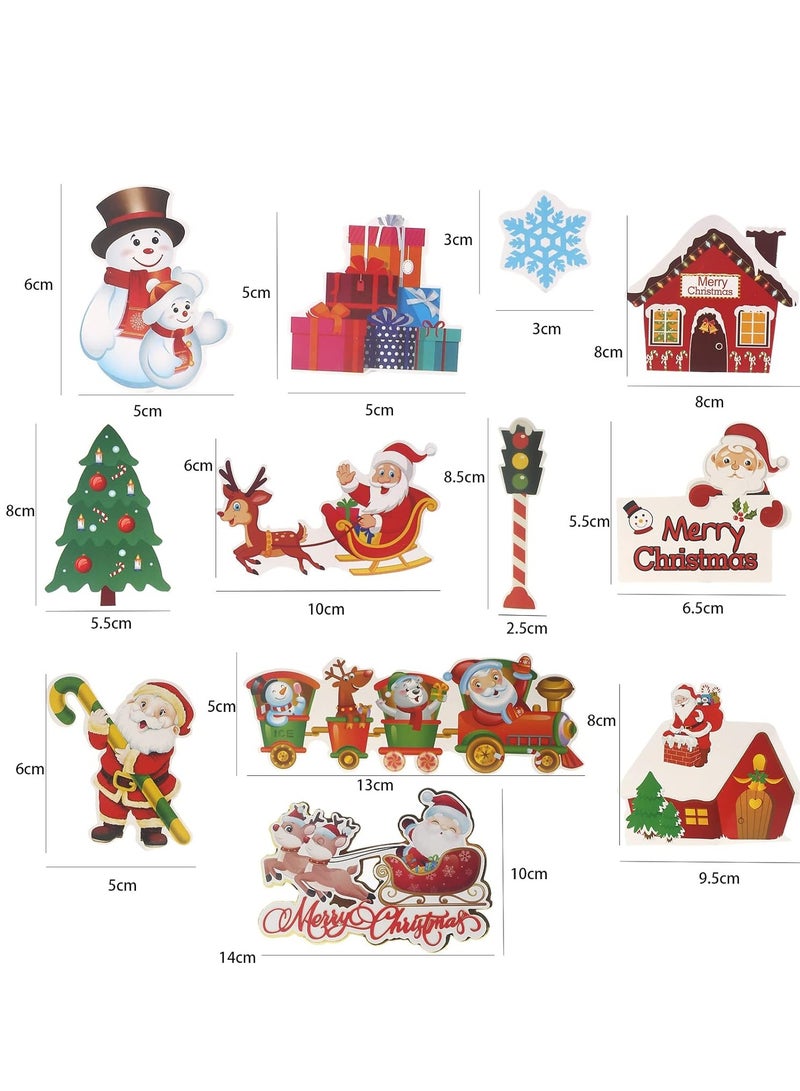 Today Idea Carton Merry Christmas, Sticker Set, Multicolour, Sticker, 12-Pieces - Image 2