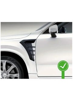 Agc 2pcs Car Side Air Vent Cover Trim Fits All Cars Rear Trunk Spoiler Decoration Sticker Easy Installation  - Image 4