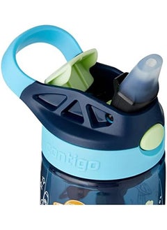 Contigo Children'S Drinking Bottle Easy Clean Autospout With Straw Bpa Free Robust Bottle 100 Percent Leak Proof Easy To Clean Ideal For Daycare Kindergarten School 420 Ml Blueberry Cosmos  - Image 3