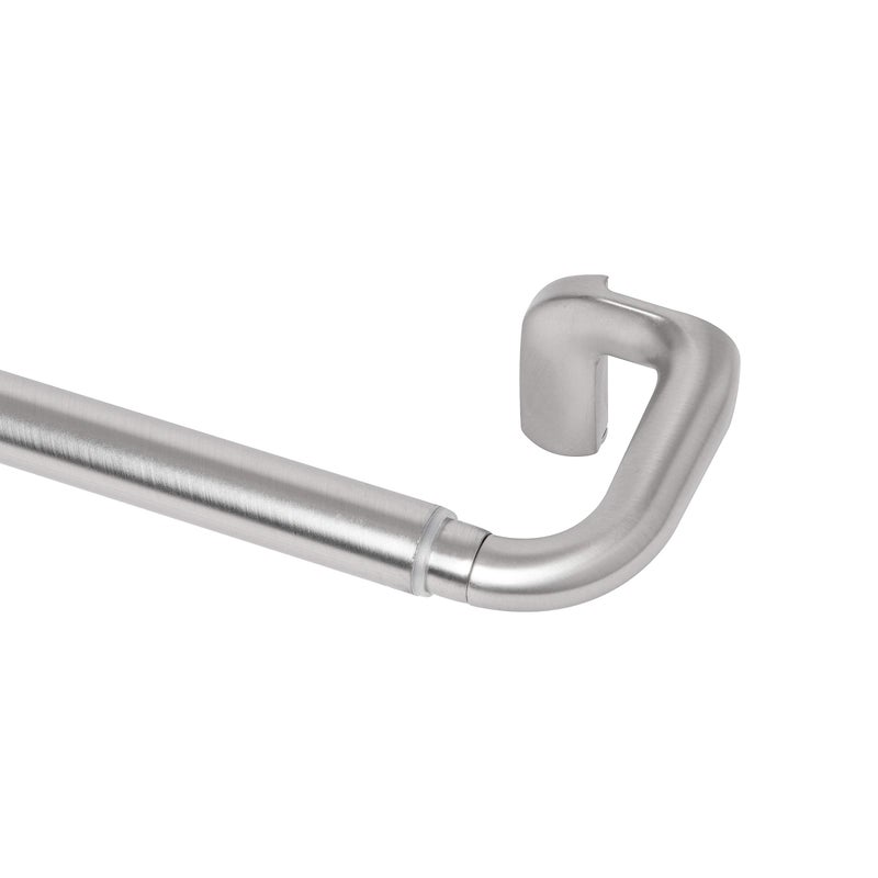 Umbra Twilight Curtain Rod Set Wrap Around Design Ideal for Blackout or Room Darkening Panels 48 to 88 Inches Nickel