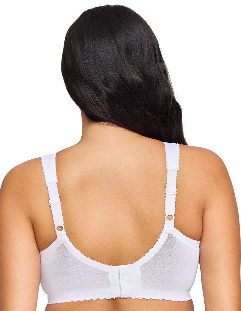 Glamorise Full Figure Plus Size MagicLift Original Support Bra Wirefree #1000 White - Image 2