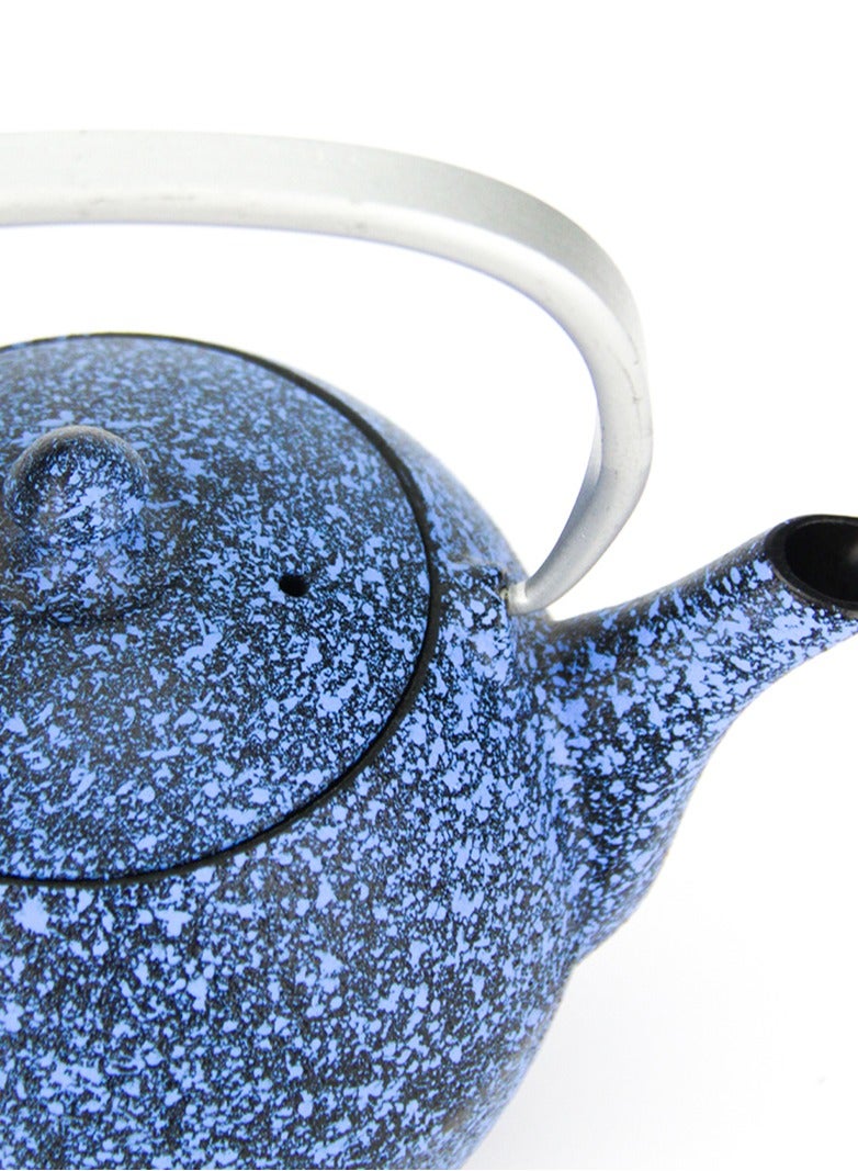 Tealand Elevate Your Tea Experience Blue 1.1L Cast Iron Teapot with Enamel Coating  - Image 2
