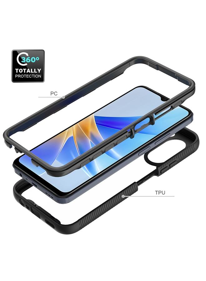 اس-توب جراب لهاتف OPPO A17 4G Starry Sky بلون سادة مقاوم للصدمات مصنوع من مادة TPU الشفافة المقاومة للصدمات - Image 4