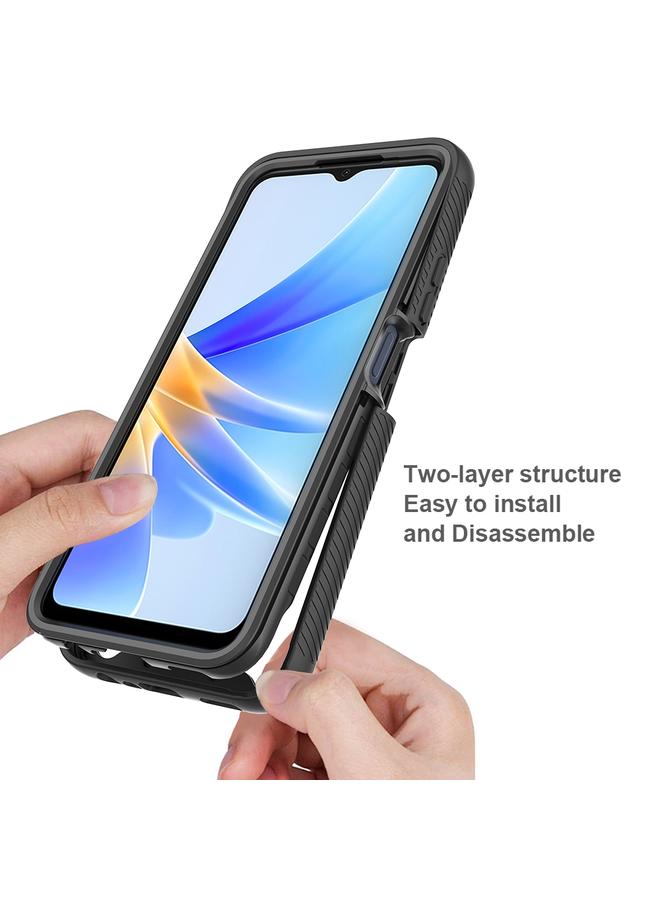 اس-توب جراب لهاتف OPPO A17 4G Starry Sky بلون سادة مقاوم للصدمات مصنوع من مادة TPU الشفافة المقاومة للصدمات - Image 3