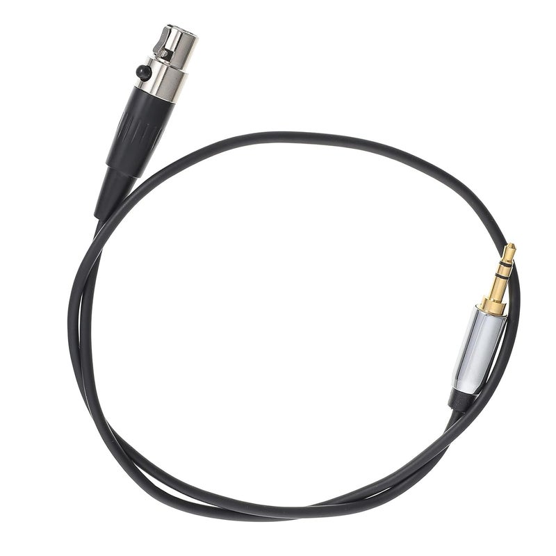 كابل صوت 3.5 مم TRS ذكر إلى XLR أنثى بطول 0.5 متر أسود مع موصل XLR صغير، كابل جاك ستيريو لنقل الصوت من الميكروفون والتسجيل في العروض الحية والتسجيل - Image 1