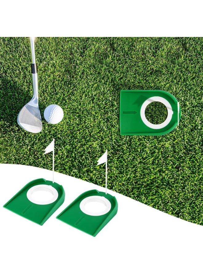 4PCS Golf Putting Cup with Flag Indoor Golf Putting Hole Golf Hole Training Aids - Image 4