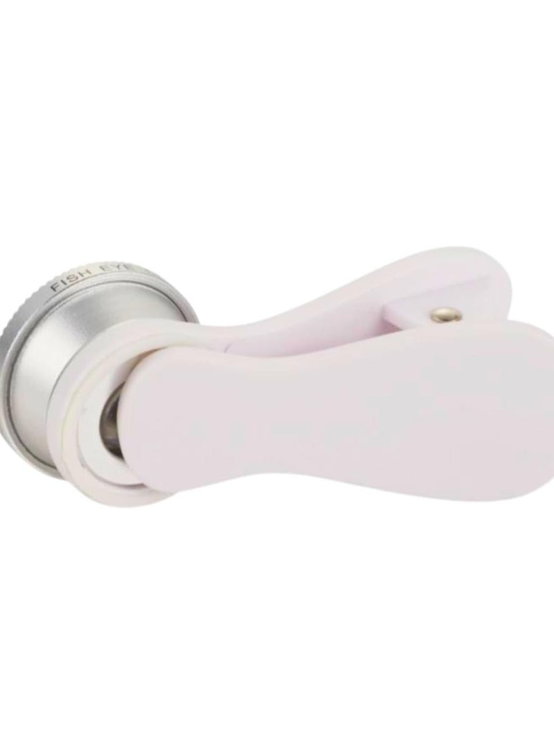 مجموعة عدسات كاميرا الهاتف الخلوي 3 في 1، عين السمكة، زاوية واسعة، عدسة ماكرو، مشبك على الهاتف الذكي وعدسة الكاميرا للسفر والصور والمناظر الطبيعية، بصريات للتصوير الفوتوغرافي المذهل (ابيض وفضي) - Image 2