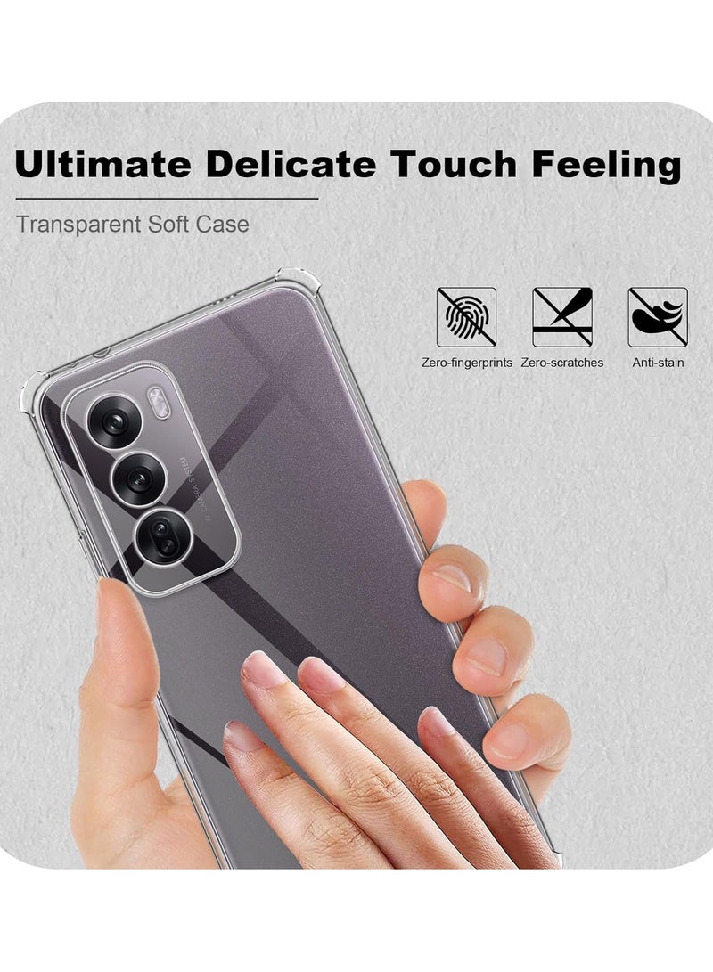 عام أوبو رينو 12 برو 5 جرام واضح حالة ، مرنة ضئيلة لينة تبو سيليكون حالة رقيقة ، غير اصفرار المضادة للخدش حالة ، المضادة للصدمات غطاء - Image 2