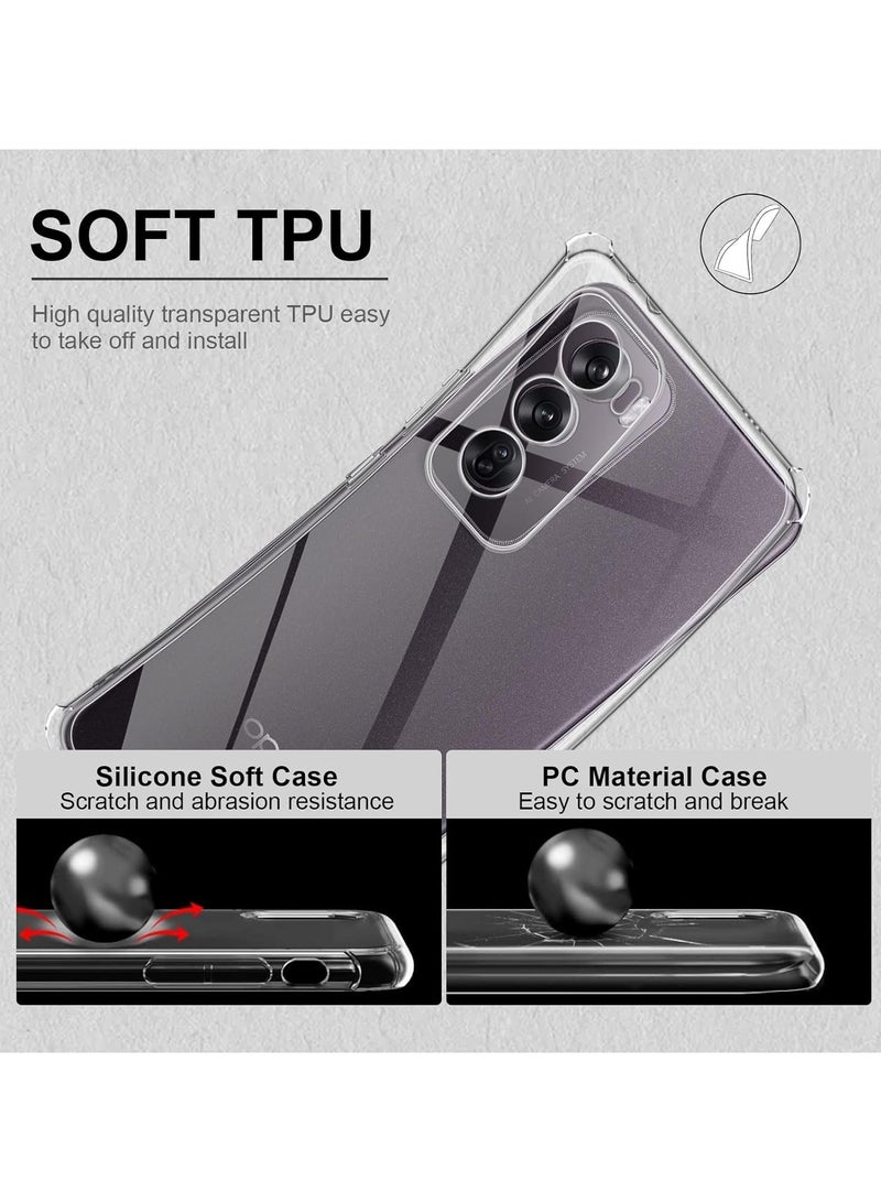 عام أوبو رينو 12 برو 5 جرام واضح حالة ، مرنة ضئيلة لينة تبو سيليكون حالة رقيقة ، غير اصفرار المضادة للخدش حالة ، المضادة للصدمات غطاء - Image 5