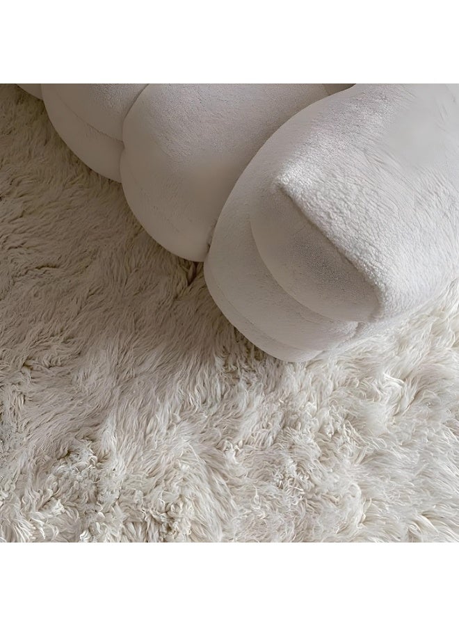 Comfynest Biscuit Back Sofa Tuxedo Arm Seating In Beige For Living Room - Image 4