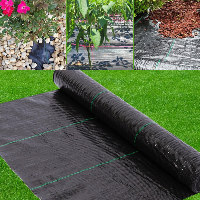 AGGAFA 100% Virgin Material. Premium Heavy Duty Weed Barrier Fabric for Landscaping, Farming, Gardening and Agriculture. Durable Woven Landscape Fabric (2FT X 30FT) - Image 1