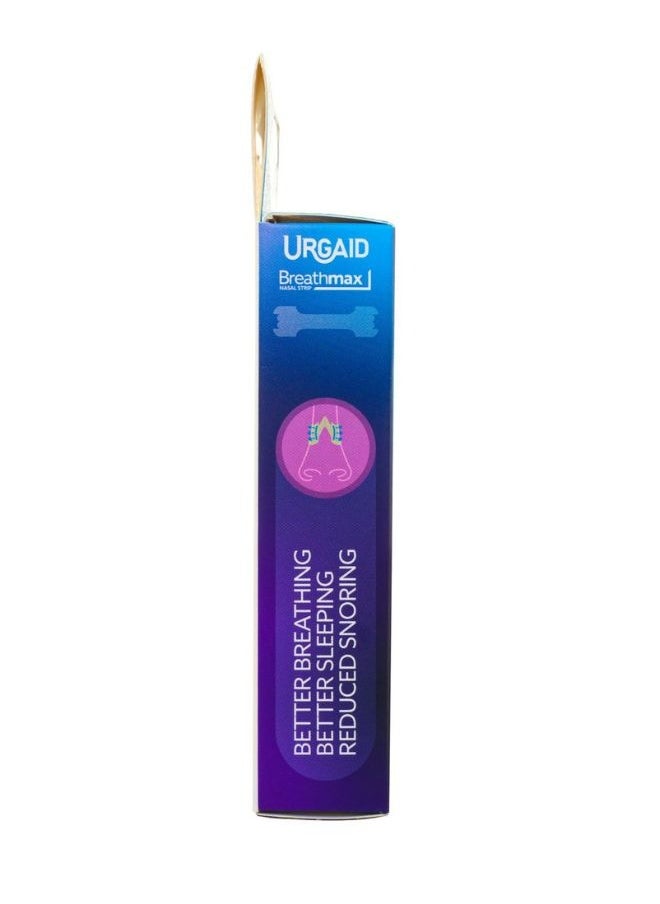 URGAID - Urgaid Breathmax Nasal Strip for Better Breathing, Better Sleeping, Reduced Snoring - 10 Strips - Image 1