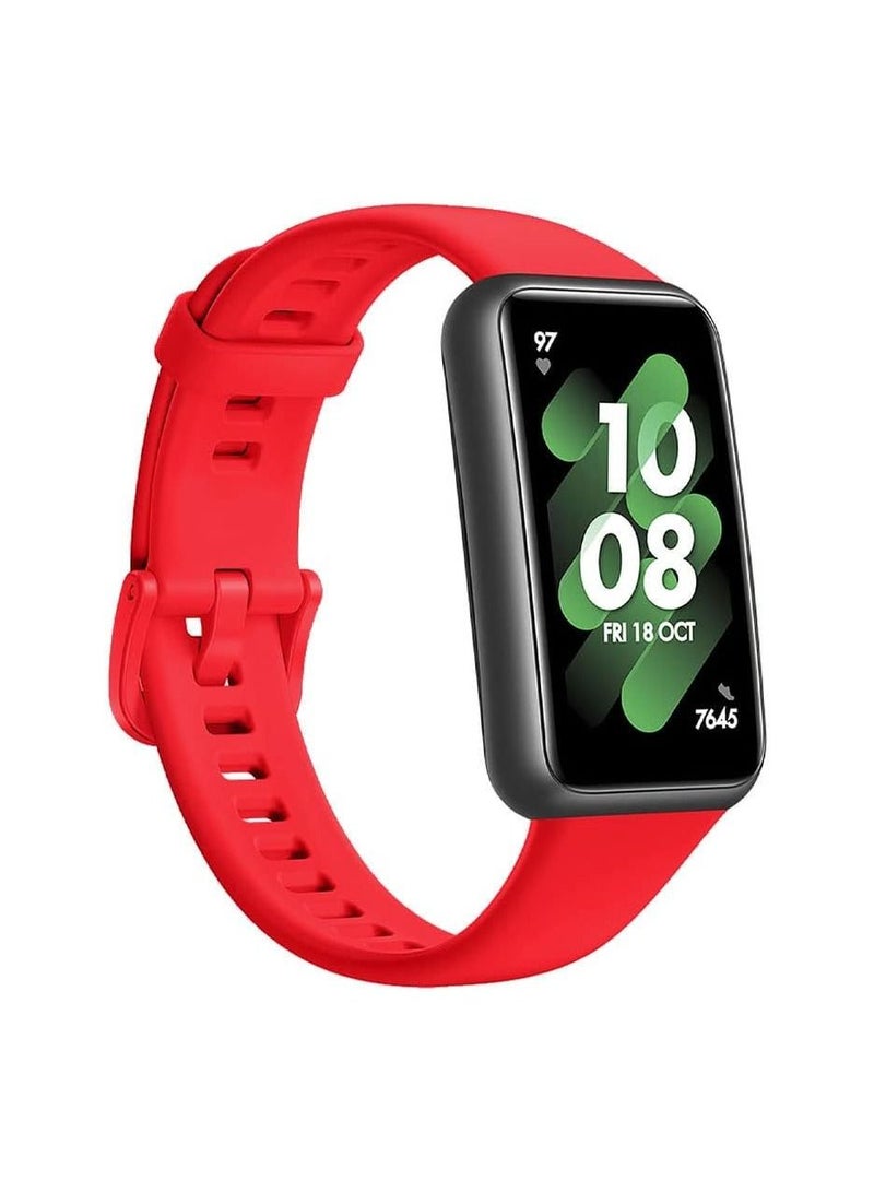 Compatible with Huawei Band 7 / Honor 7 Strap Silicone Watch Band Smartwatch Wristband Replacement Strap - Image 2