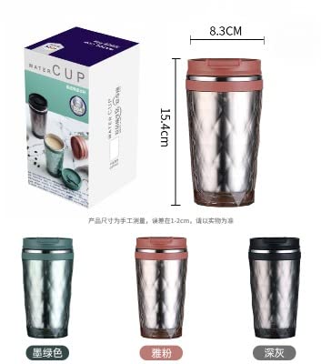 Primetan Stainless Steel Insulated Tumbler Mug 370ML Double Layered Leakproof Hot Cold Beverage Cup with Lid for Kids Adults Random Color - Image 5
