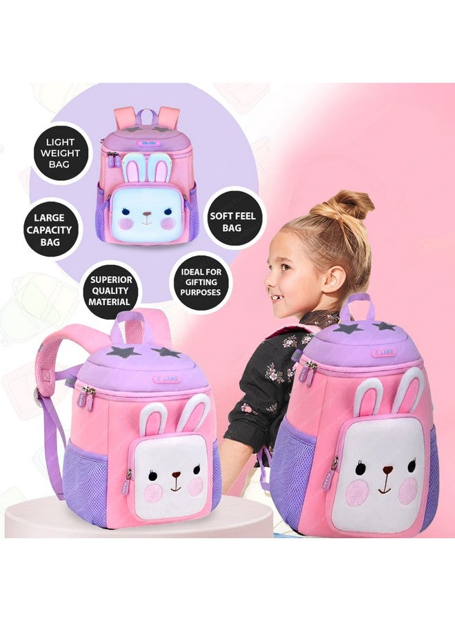 FunBlast Bunny Backpack for Kids - Preschool Unisex Cartoon Animal Print Mini Backpack, 28 X 23 X 13 CM, Multicolour - Image 4