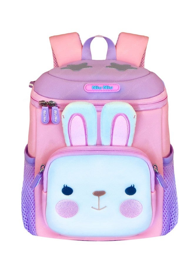 FunBlast Bunny Backpack for Kids - Preschool Unisex Cartoon Animal Print Mini Backpack, 28 X 23 X 13 CM, Multicolour - Image 1