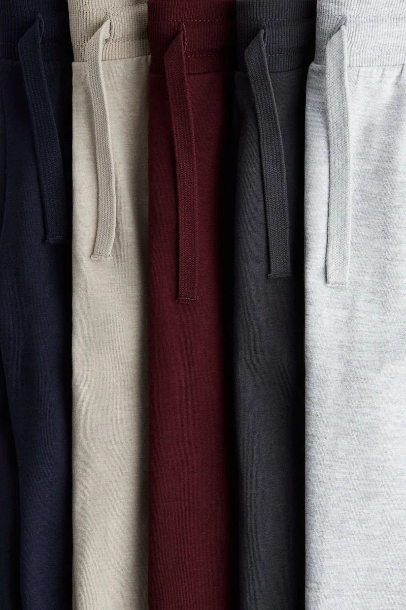 H&M 5-pack cotton jersey joggers
