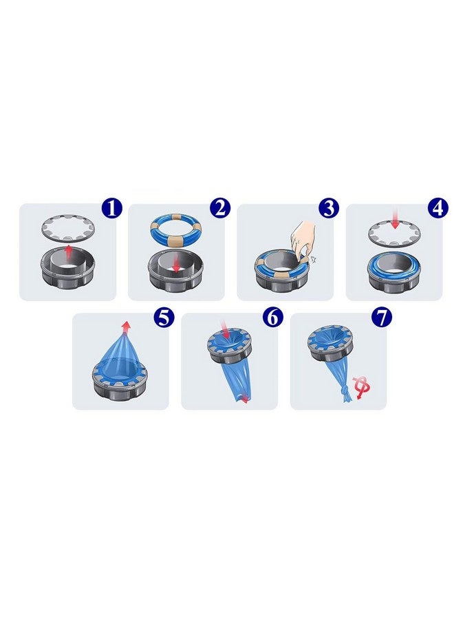 Diaper Pail Refills | Includes 9 Diaper Refill Rings &1 Case| Holds up to 2520 Newborn Diapers  - Image 3